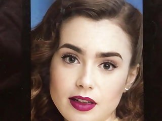 Lily Collins Face Painting Cum Tribute 1