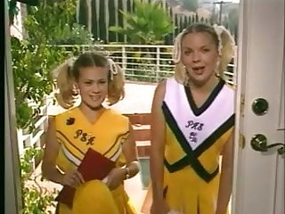 Cheerleaders Kristi and Teri Starr threesome Teri Starr