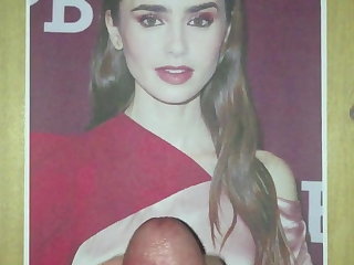 Lily Collins - Cum Tribute No. 01 Lily Collins